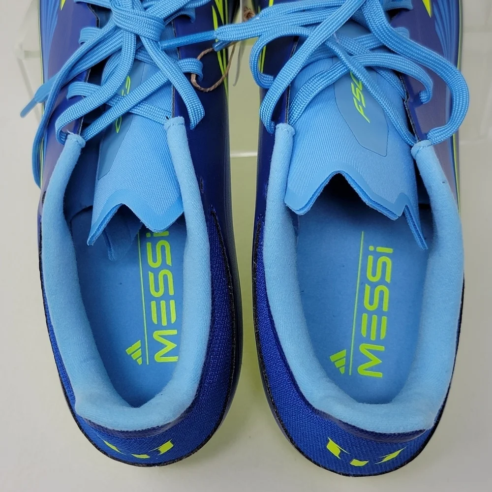 Adidas Men's Messi League FG Firm Ground Soccer Cleats Blue JP7447 Size 9.5 New